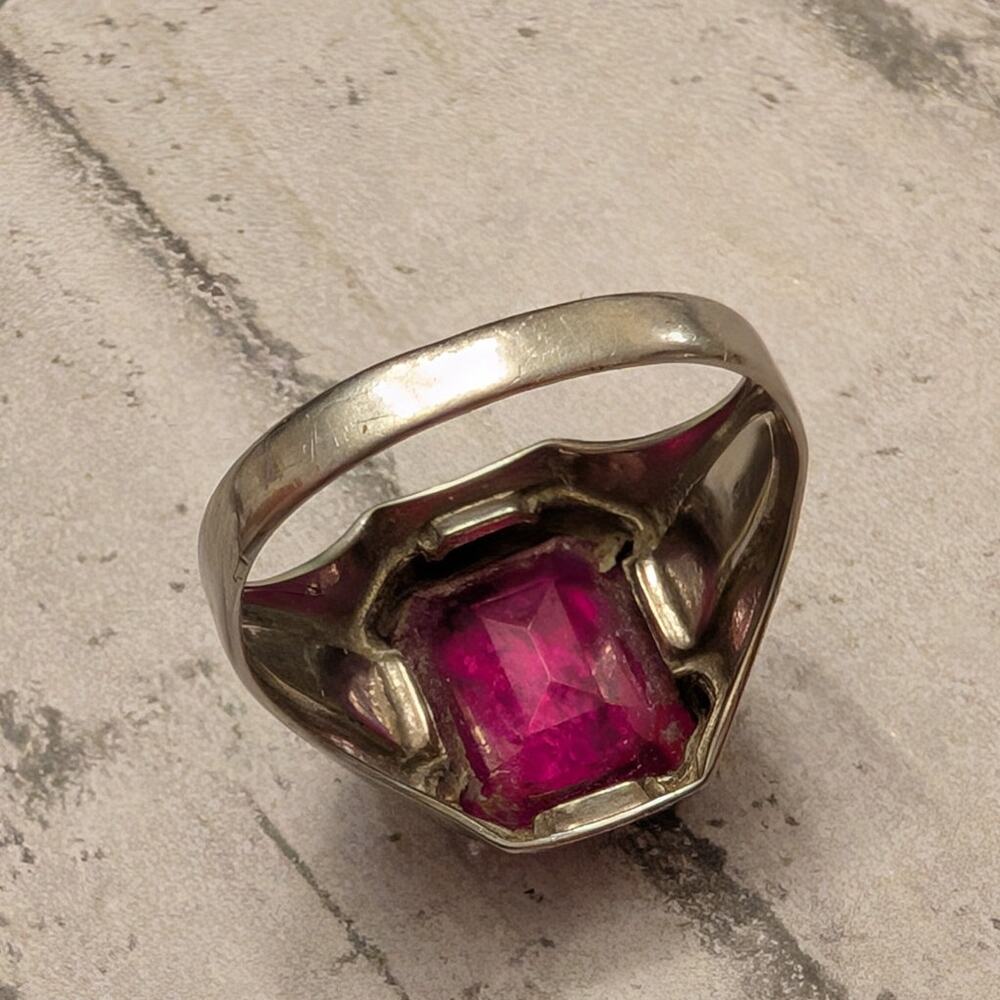 Ostby and Barton White Gold Ring with Markings OB10K - Picture 7 of 12